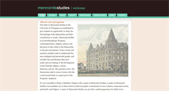 Desktop Screenshot of mennonitestudies.uwinnipeg.ca