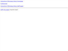 Tablet Screenshot of librarystaff.uwinnipeg.ca